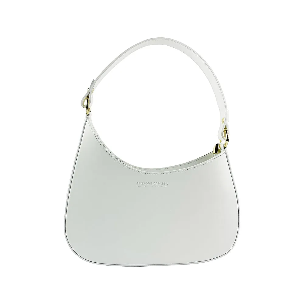 Renato Borzatta Leather shoulder bag White