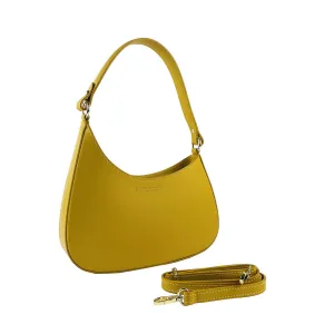 Renato Borzatta leather shoulder bag yellow