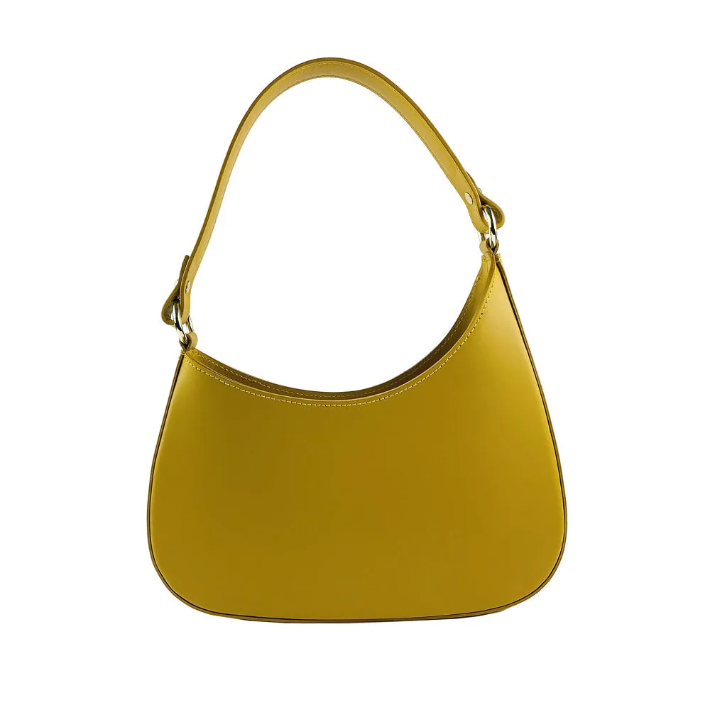 Renato Borzatta leather shoulder bag yellow