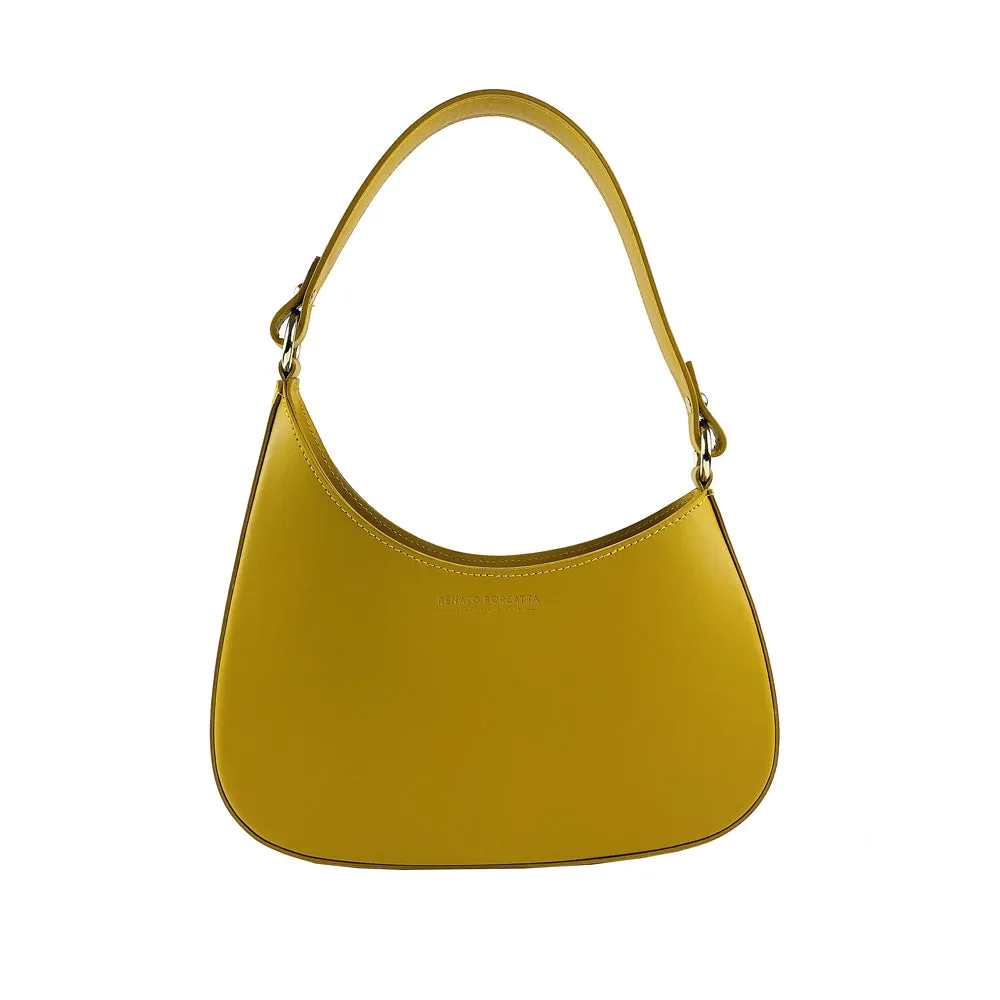 Renato Borzatta leather shoulder bag yellow