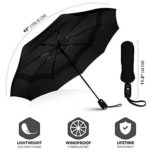 Repel Umbrella Windproof Travel Umbrella - Wind Resistant