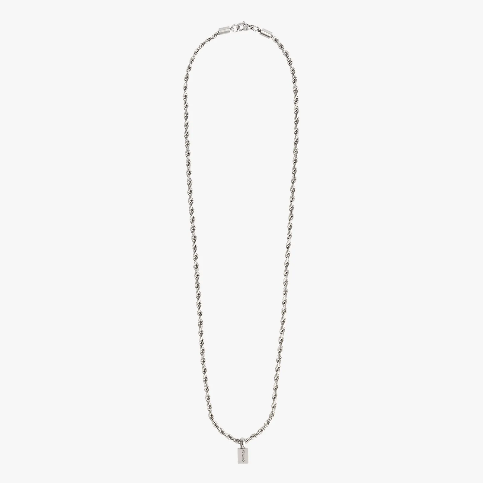 ROPE CHAIN  - 50 CM | SILVER