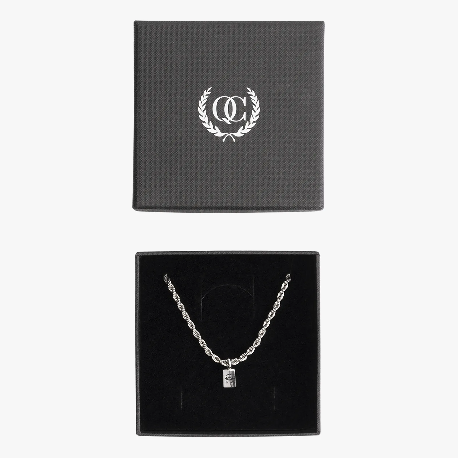 ROPE CHAIN  - 50 CM | SILVER