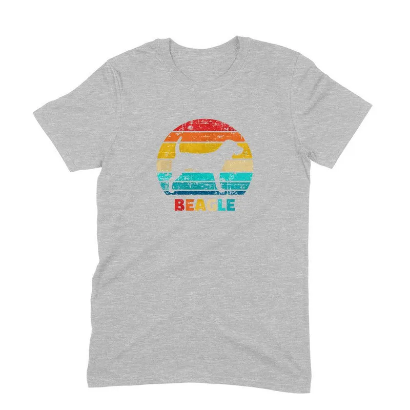 Round Neck T-Shirt (Men) - Beagle Sunset (6 Colours)