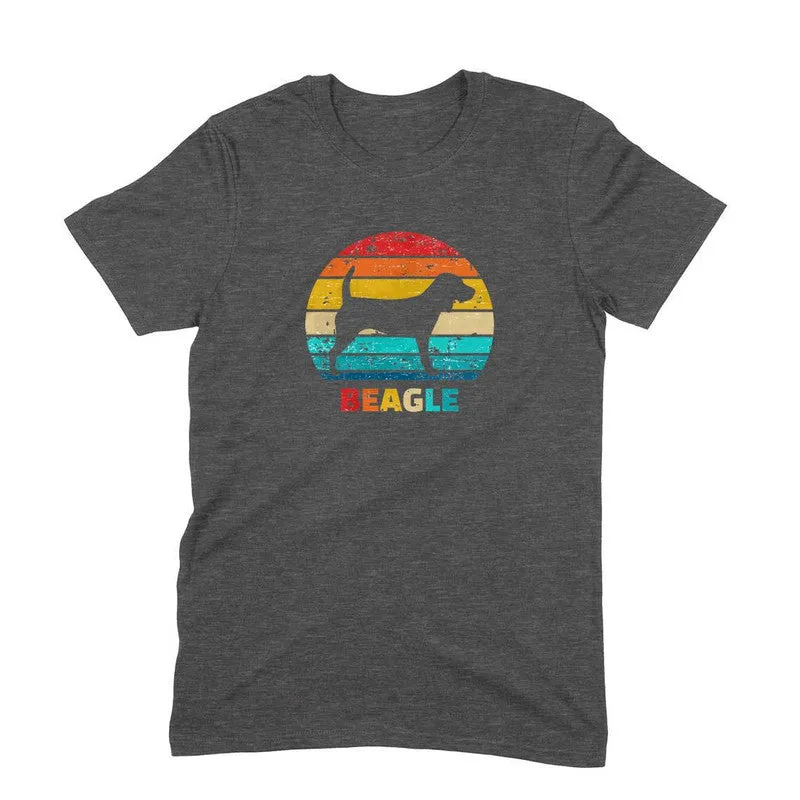Round Neck T-Shirt (Men) - Beagle Sunset (6 Colours)