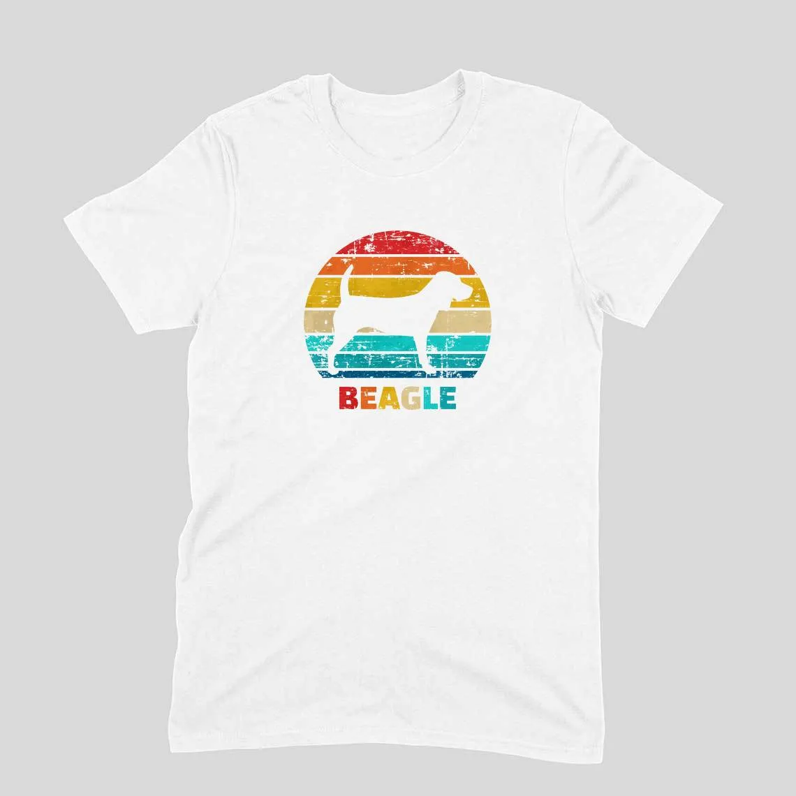 Round Neck T-Shirt (Men) - Beagle Sunset (6 Colours)