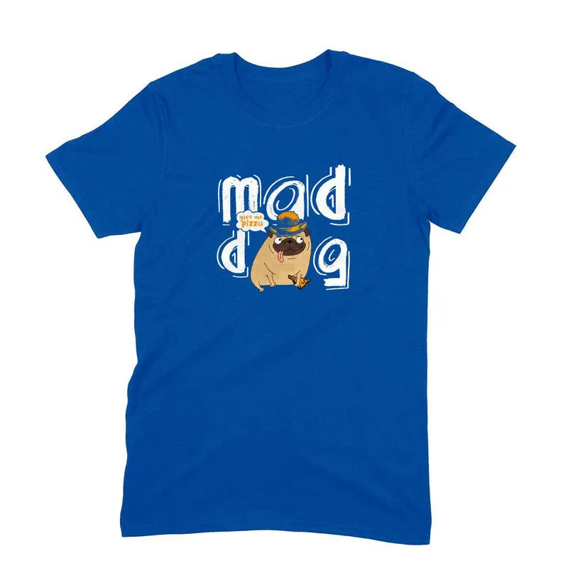 Round Neck T-Shirt (Men) - Pizza Pug (6 Colours)