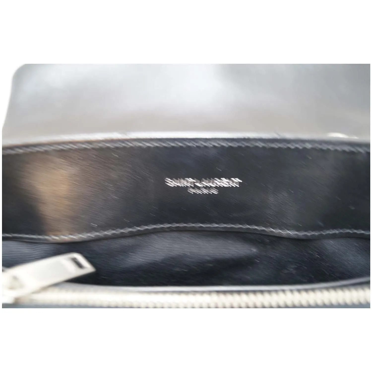 SAINT LAURENT Matelasse Loulou Monogram Calfskin Shoulder Bag Black
