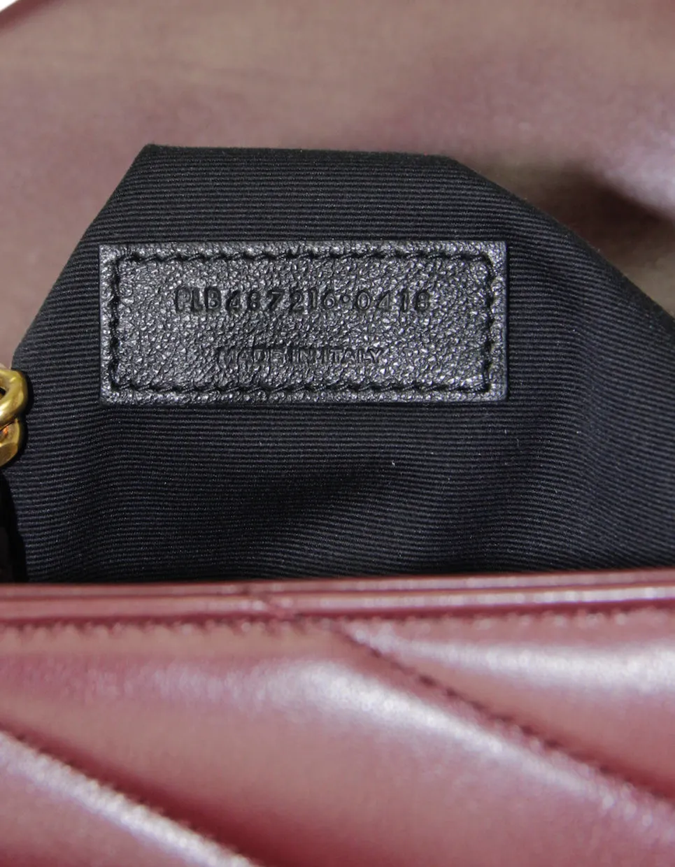 Saint Laurent Rouge Legion Calfskin Y Small Loulou Chain Shoulder Bag