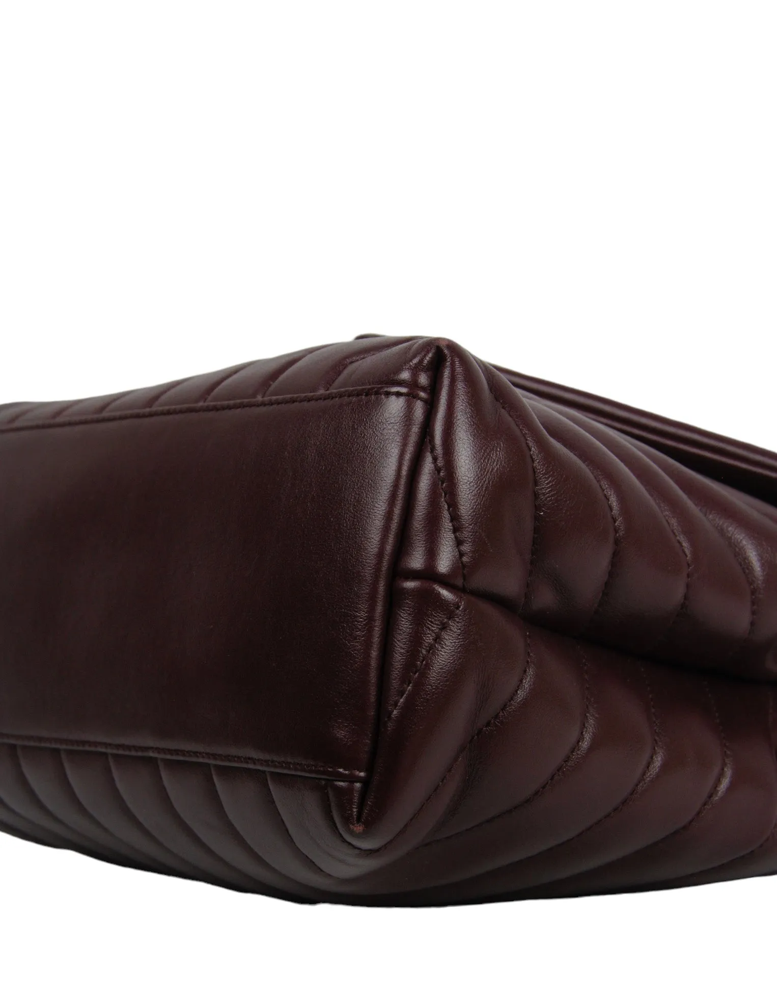 Saint Laurent Rouge Legion Calfskin Y Small Loulou Chain Shoulder Bag