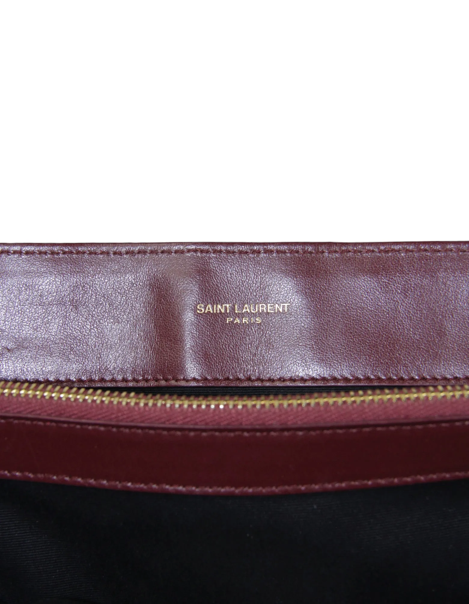Saint Laurent Rouge Legion Calfskin Y Small Loulou Chain Shoulder Bag