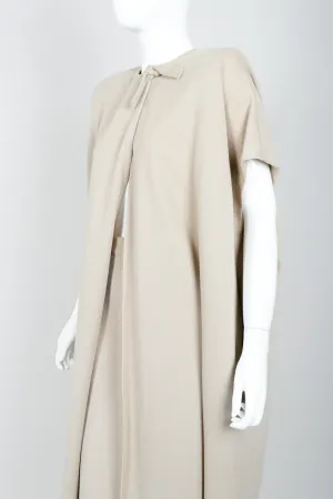 Sand Beige Knit Duster & Skirt Set