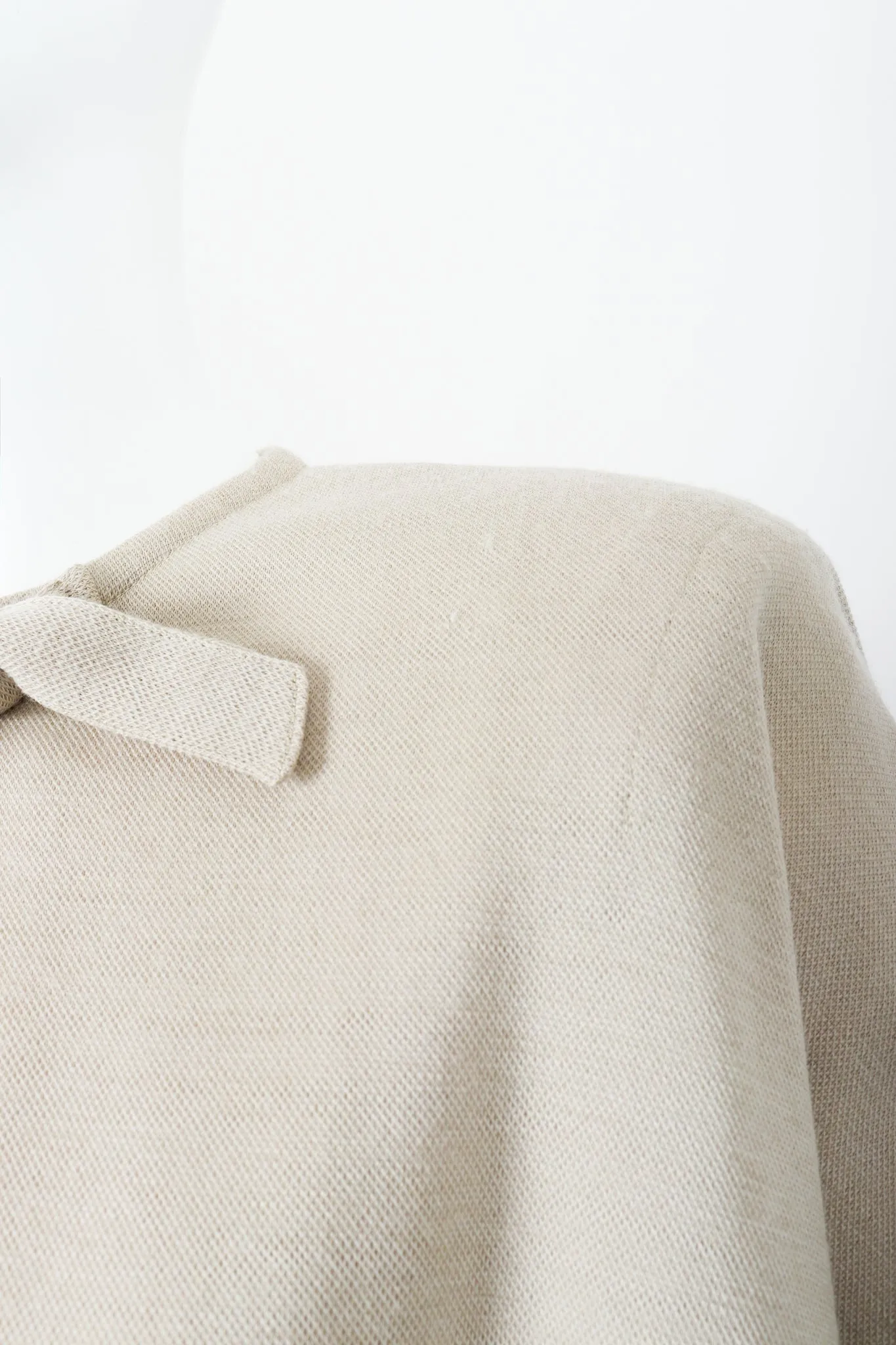 Sand Beige Knit Duster & Skirt Set