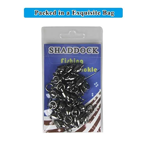 Shaddock Fishing 25 Pack 100% Copper 35lb-390lb High Strength Fishing Ball Bearing Swivels Fish Swivel Connectors with Strong Solid Welded Rings (Size 5 (230lb) 25 Pack)