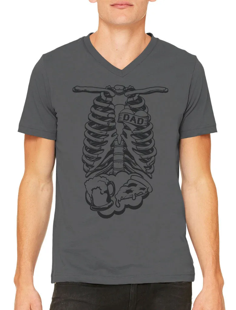 Skeleton Dad Men's V-neck T-shirt