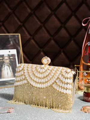 Socialite Pearl Tassel Clutch - A Statement Bag