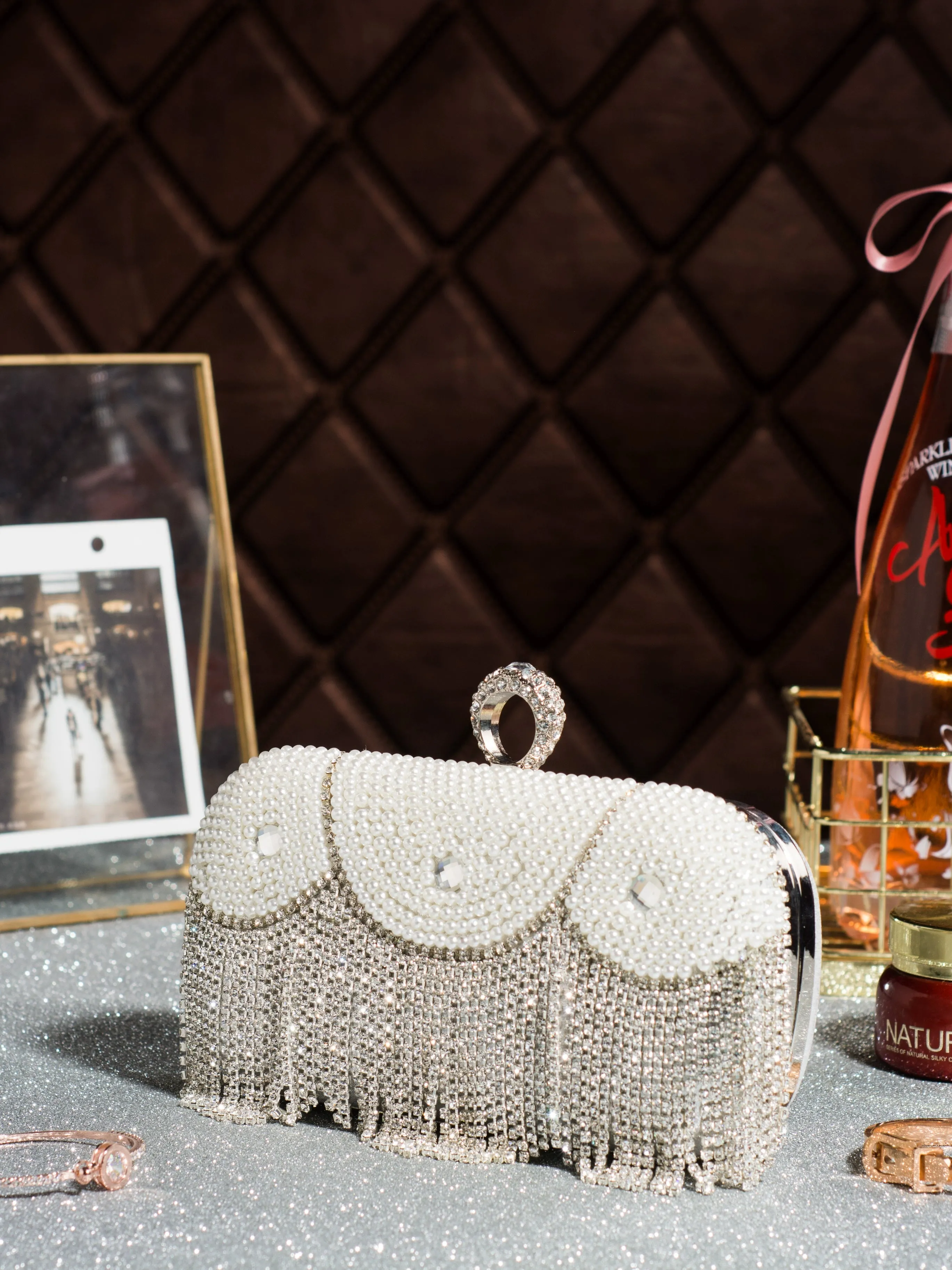 Socialite Pearl Tassel Clutch - A Statement Bag