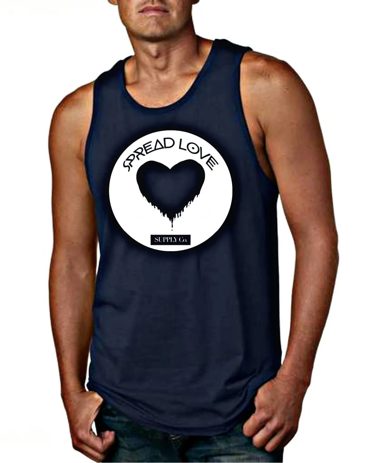 Spread Love Men's Big Logo Tank Top