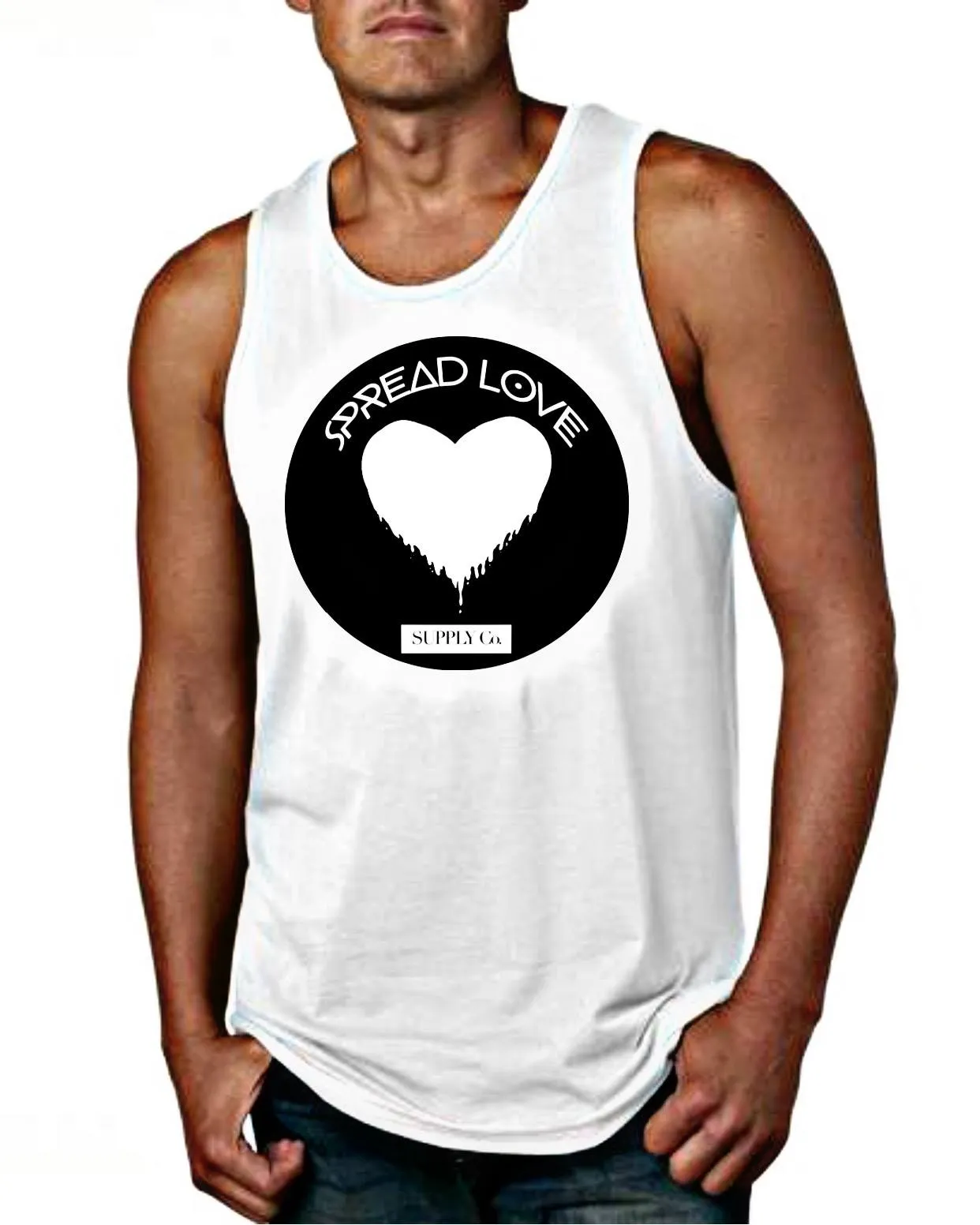 Spread Love Men's Big Logo Tank Top