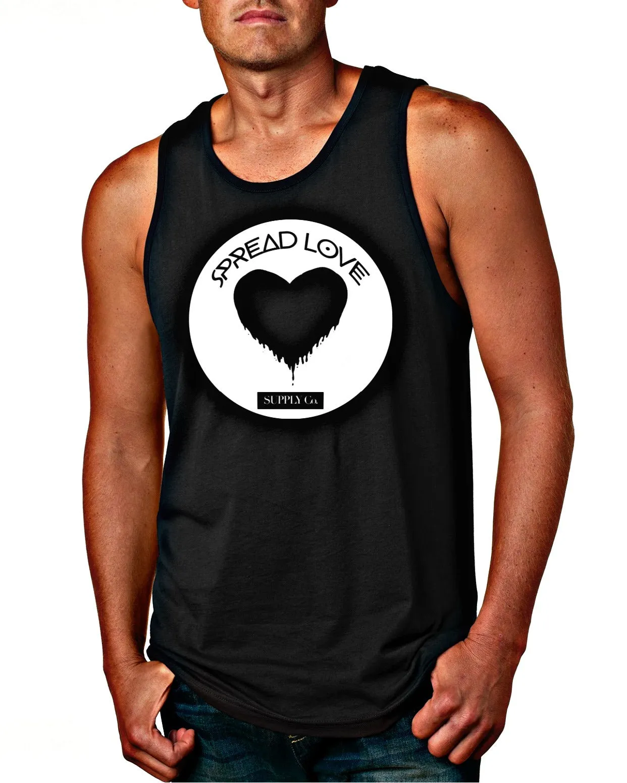 Spread Love Men's Big Logo Tank Top