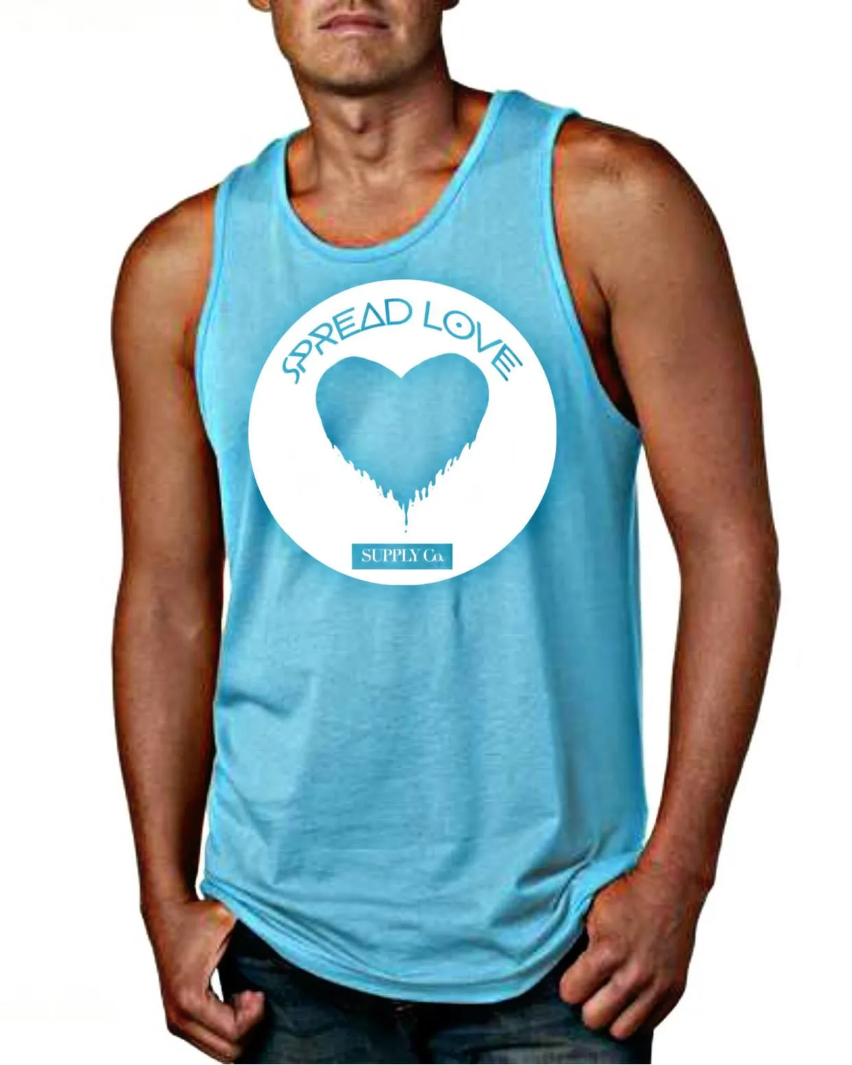 Spread Love Men's Big Logo Tank Top