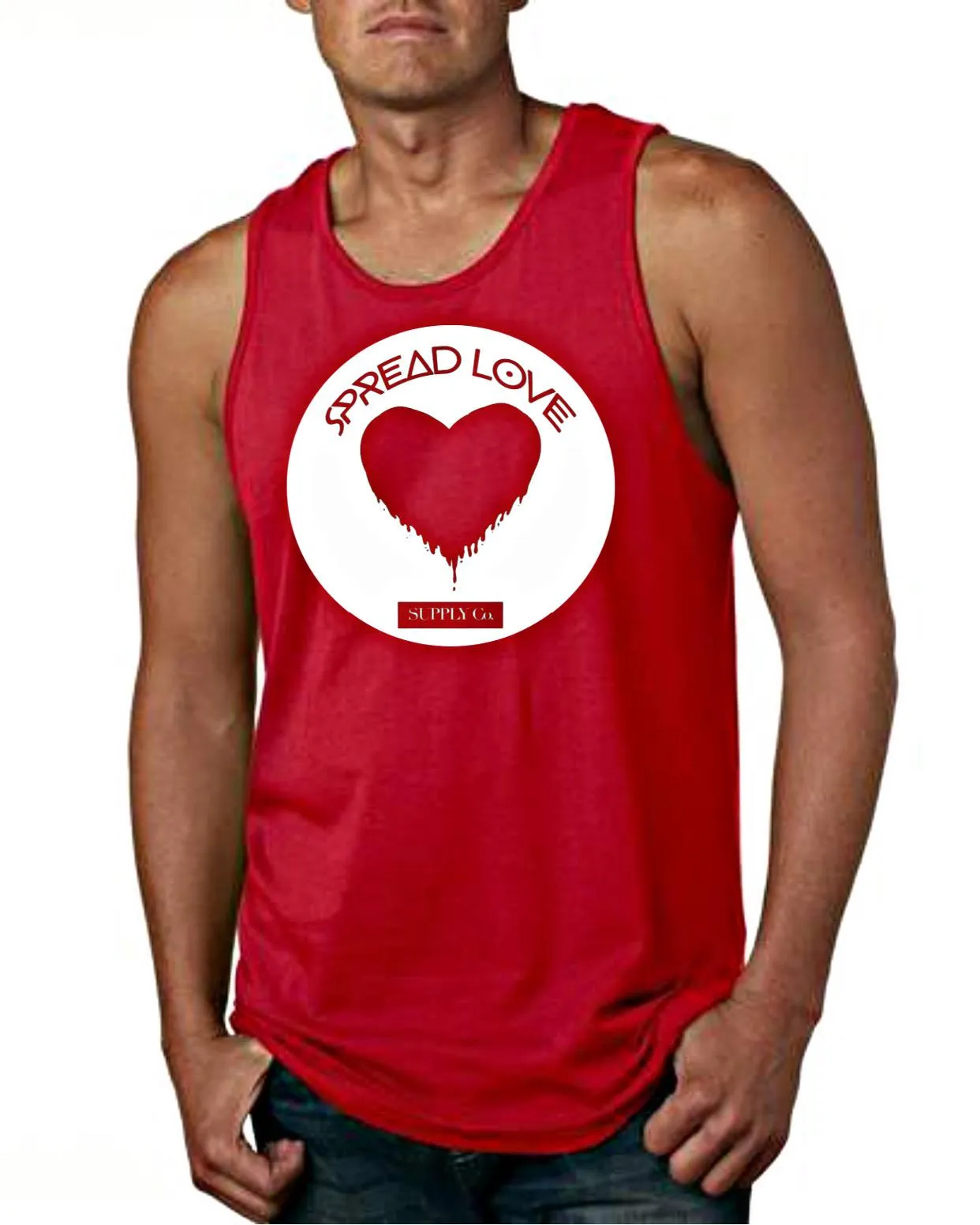 Spread Love Men's Big Logo Tank Top