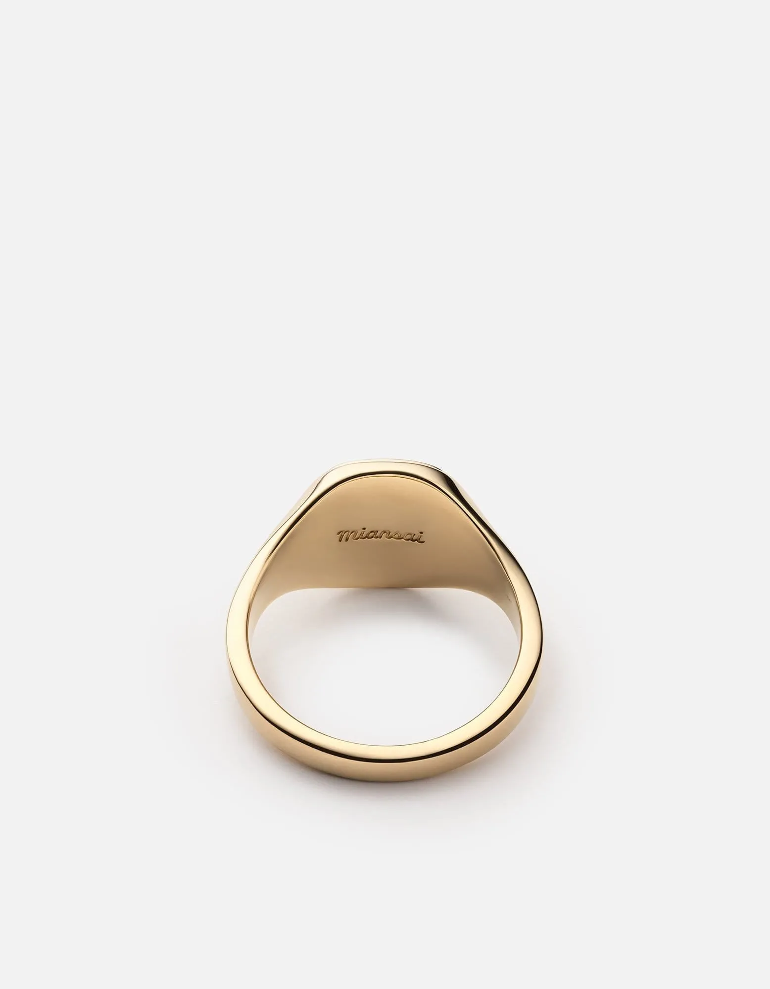 Square Step Ring, Gold Vermeil