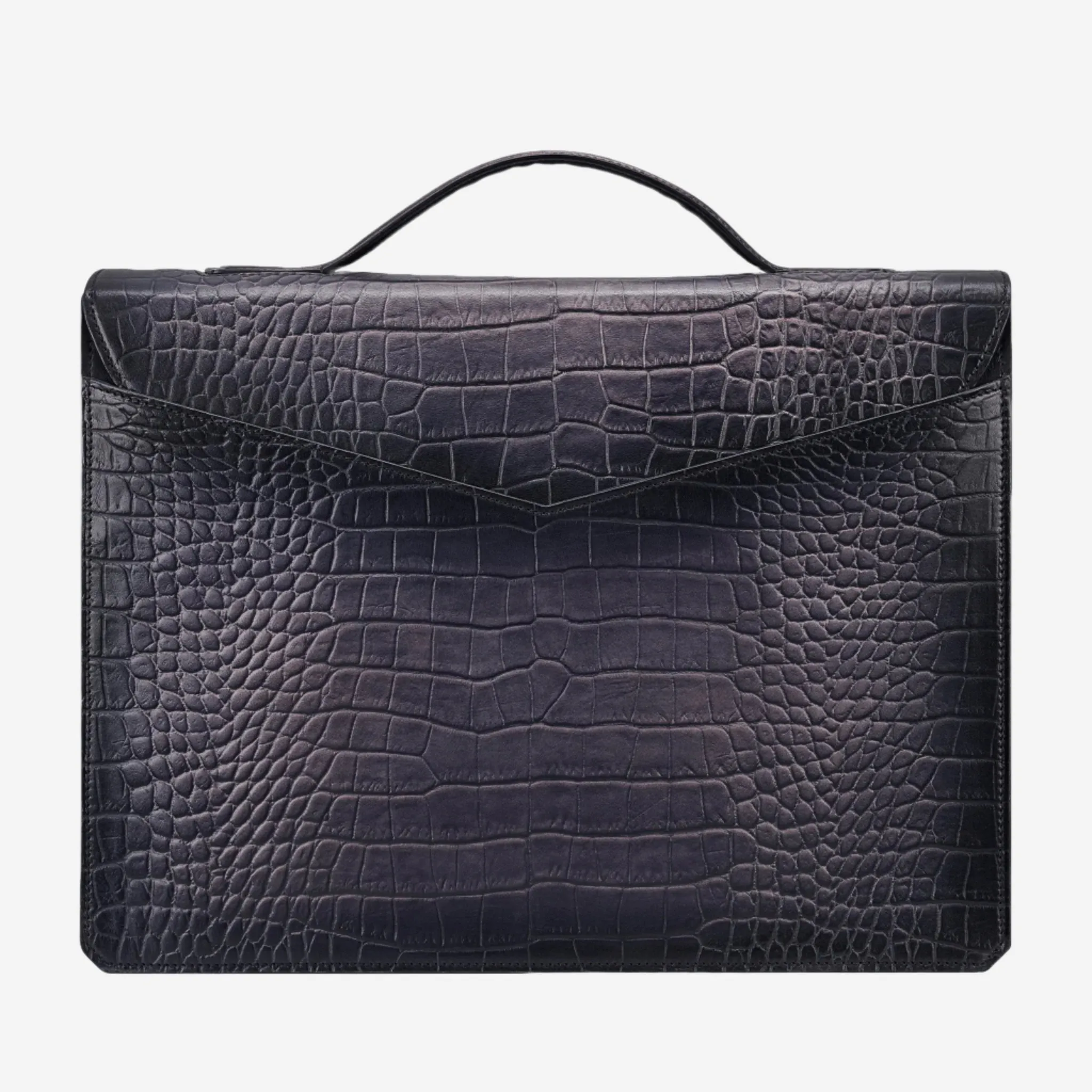 S.T. Dupont Atelier Black Leather Briefcase 191574