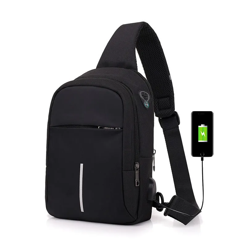 Stall Fashion Trend Multifunctional Waterproof Oxford Men's Chest Bags
