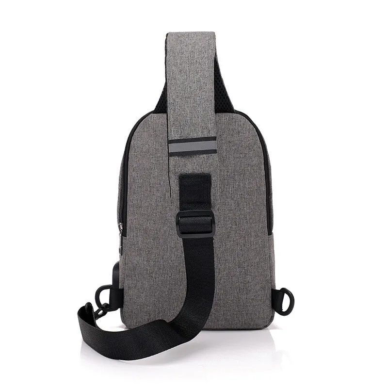 Stall Fashion Trend Multifunctional Waterproof Oxford Men's Chest Bags