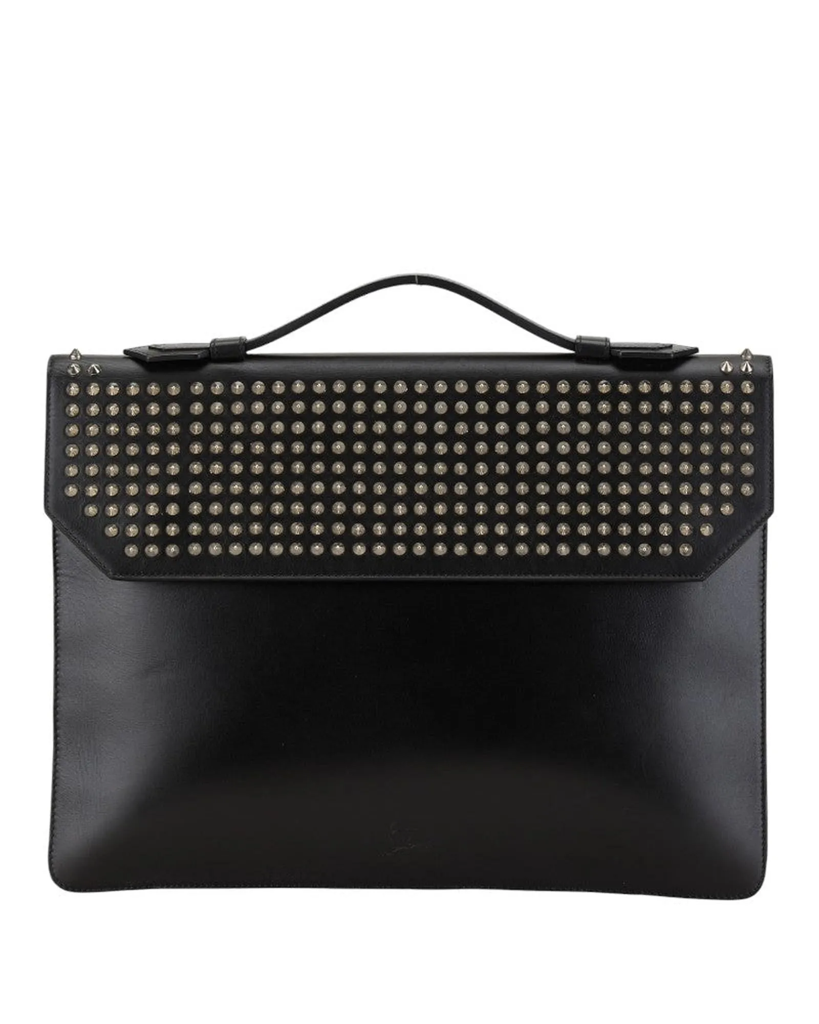 Studded Leather Laptop Case