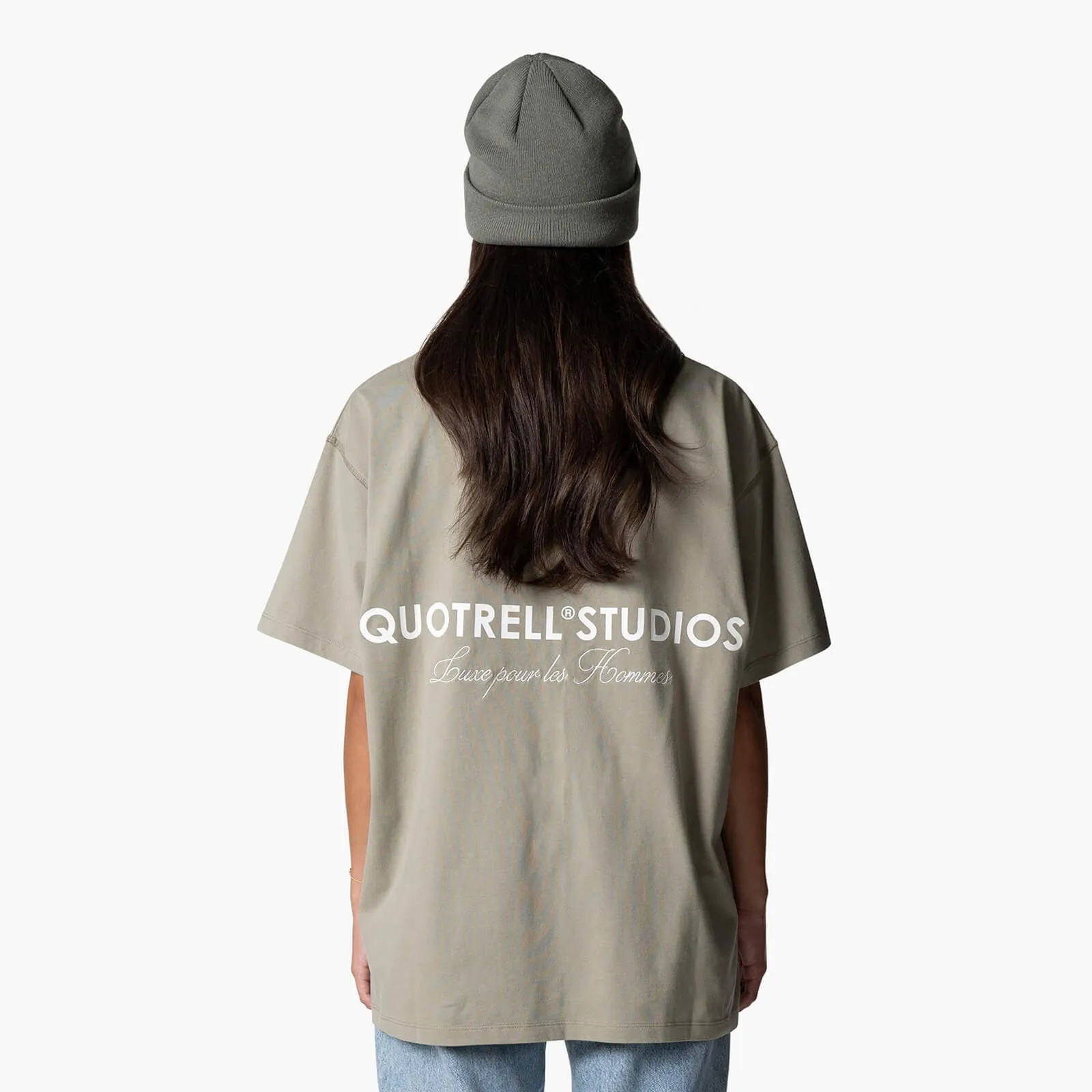 STUDIOS TEE | FADED OLIVE/WHITE