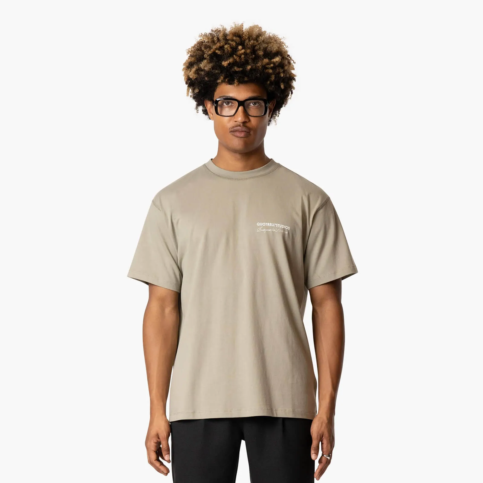 STUDIOS TEE | FADED OLIVE/WHITE