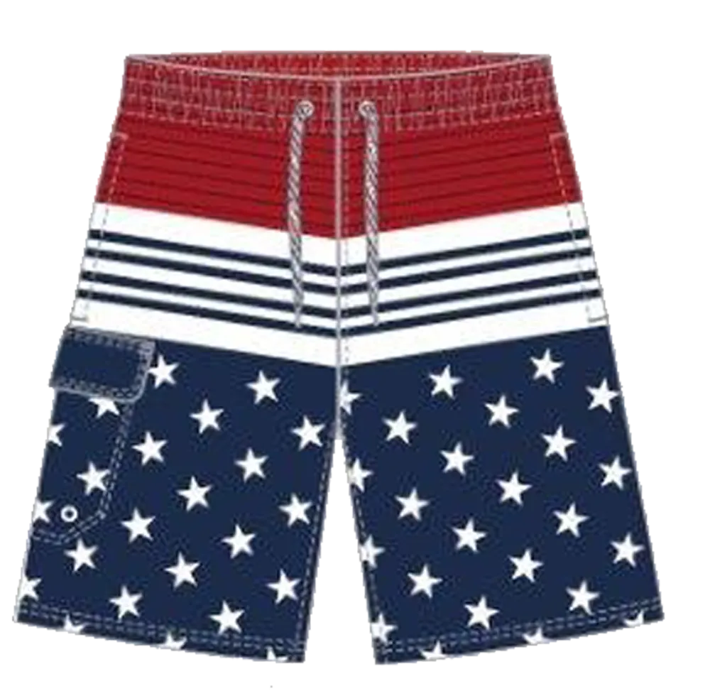 Swimwear Men's Americana Jazzy Boardshort