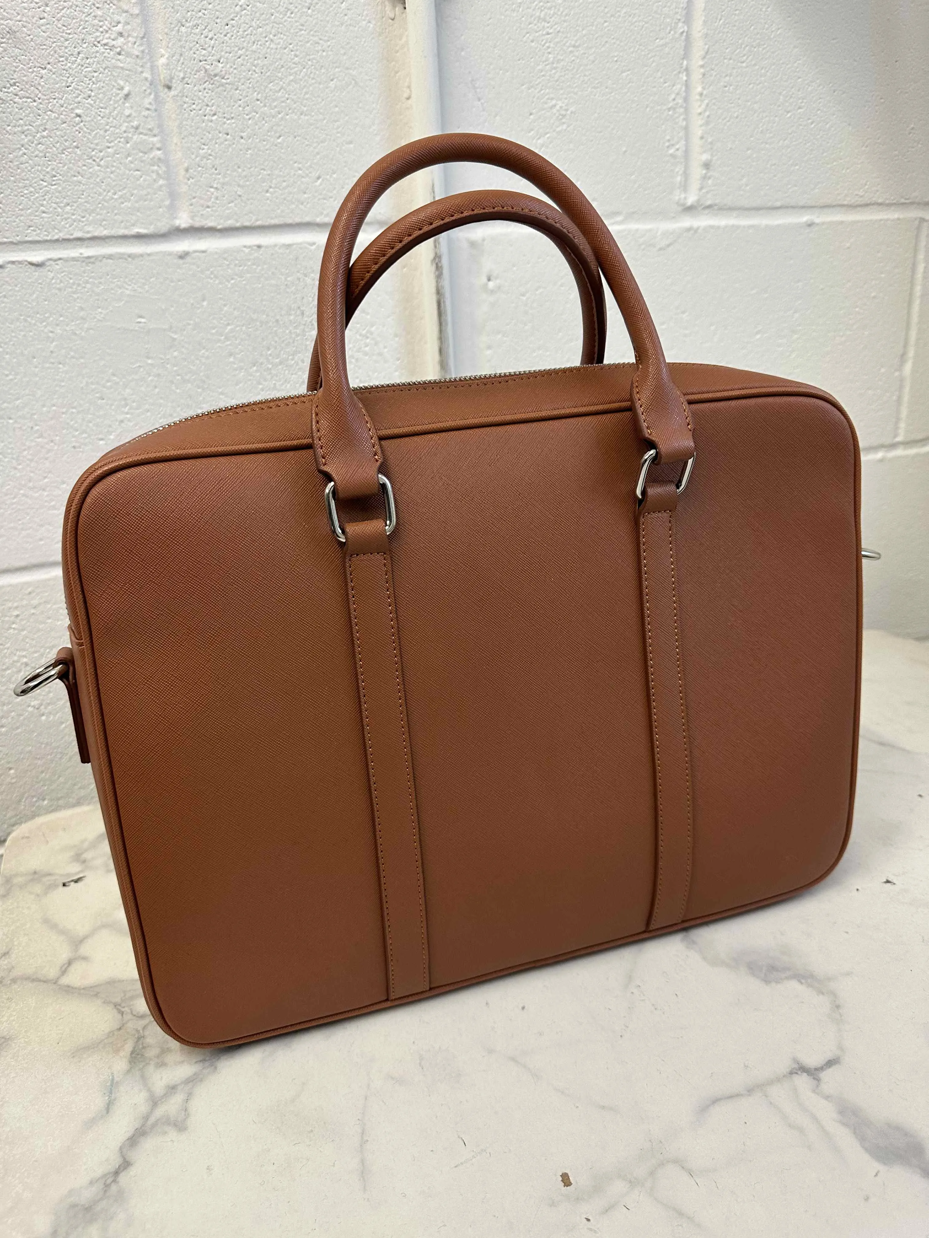 Tan Brown Leather BriefCase | Laptop Bag