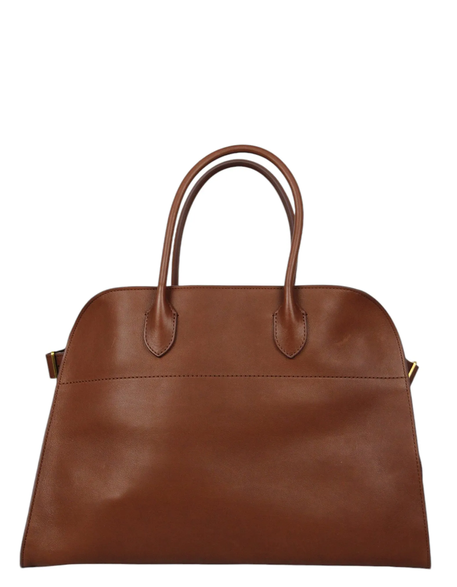 The Row New Burgundy Leather Soft Margaux 15 Bag