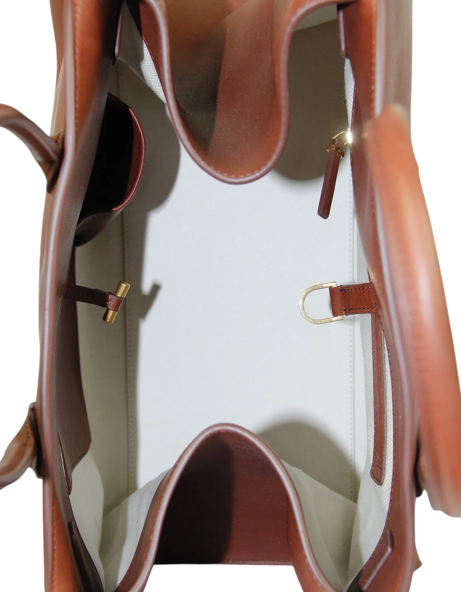 The Row New Burgundy Leather Soft Margaux 15 Bag