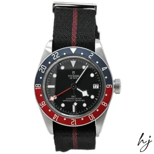 Tudor Men's Black Bay GMT Stainless Steel 41mm Black Dot Dial Watch Reference #: M79830RB