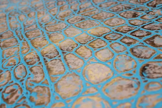 Turquoise Copper EMBOSSED TORTOISE |  12"x12 12"x18", 12"x24" Precuts