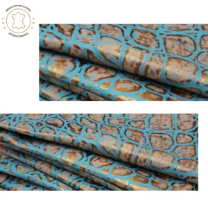 Turquoise Copper EMBOSSED TORTOISE |  12"x12 12"x18", 12"x24" Precuts