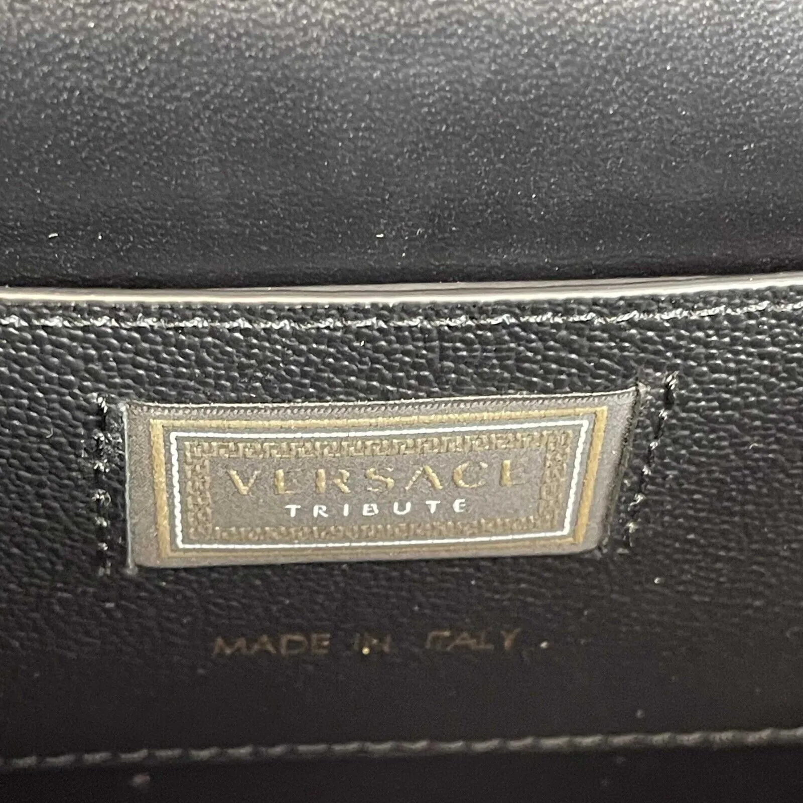 Versace Barocco Icon Borsa Vitello St. Baroque Black and Gold Handbag 2018
