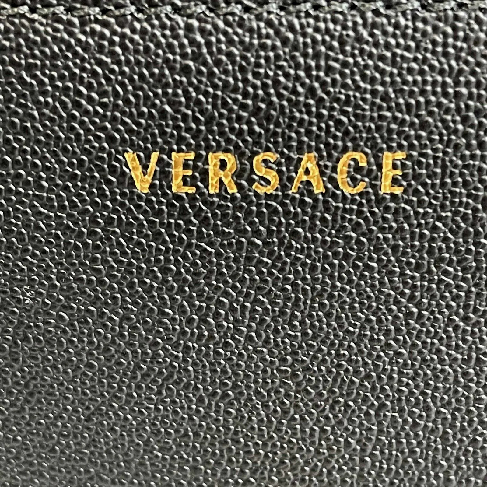 Versace Barocco Icon Borsa Vitello St. Baroque Black and Gold Handbag 2018