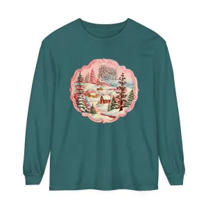 Vintage Christmas Long Sleeve Tshirt*