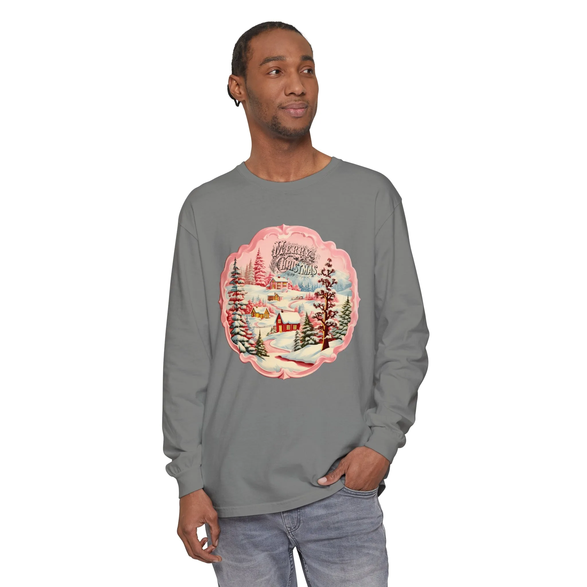 Vintage Christmas Long Sleeve Tshirt*