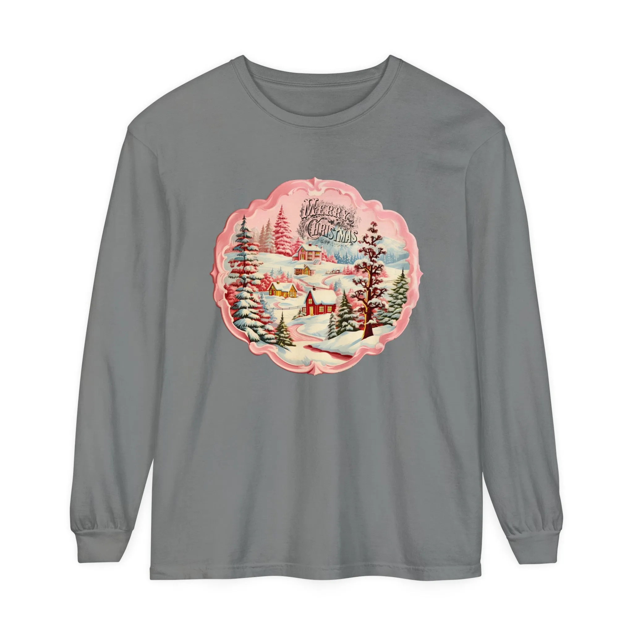 Vintage Christmas Long Sleeve Tshirt*