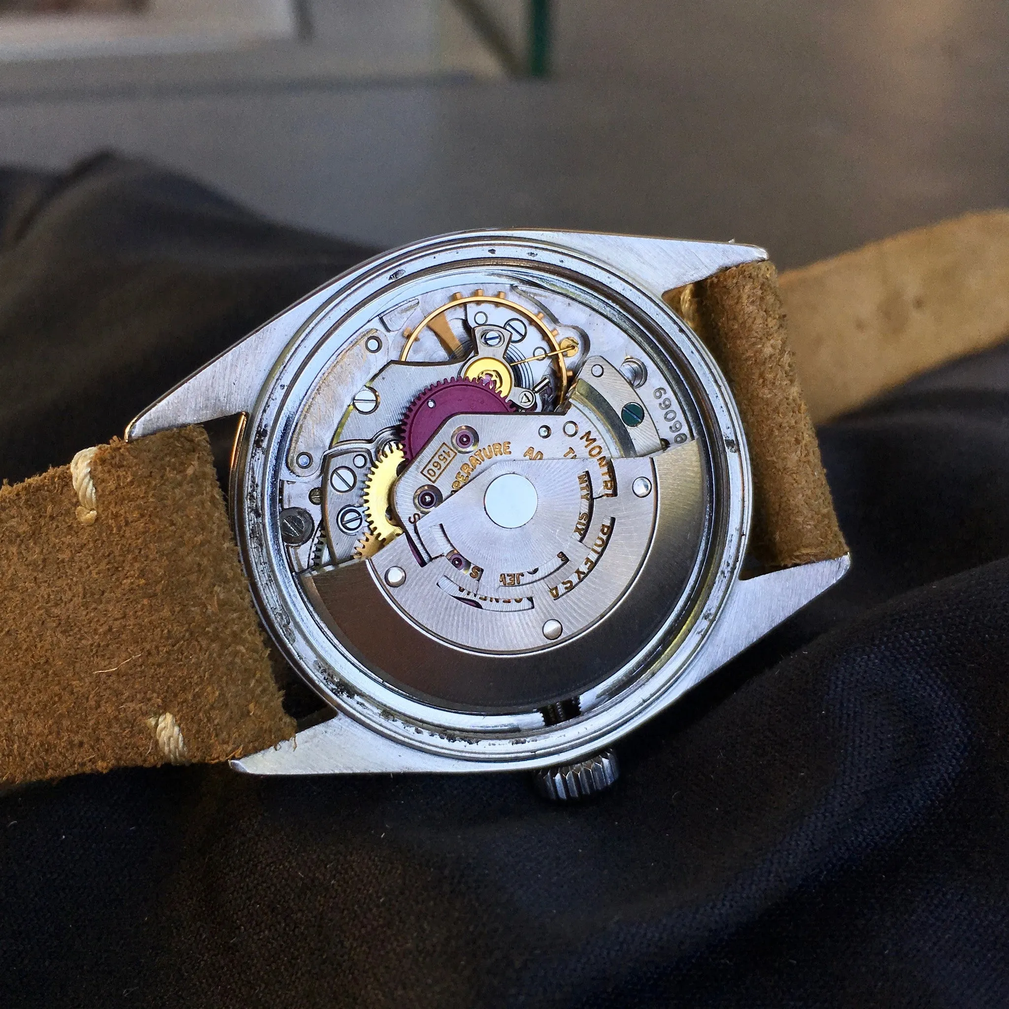 Vintage Rolex 1601 1601/3 Sigma Dial Metallic Caliber 1560 Steel Gold Wristwatch 1966