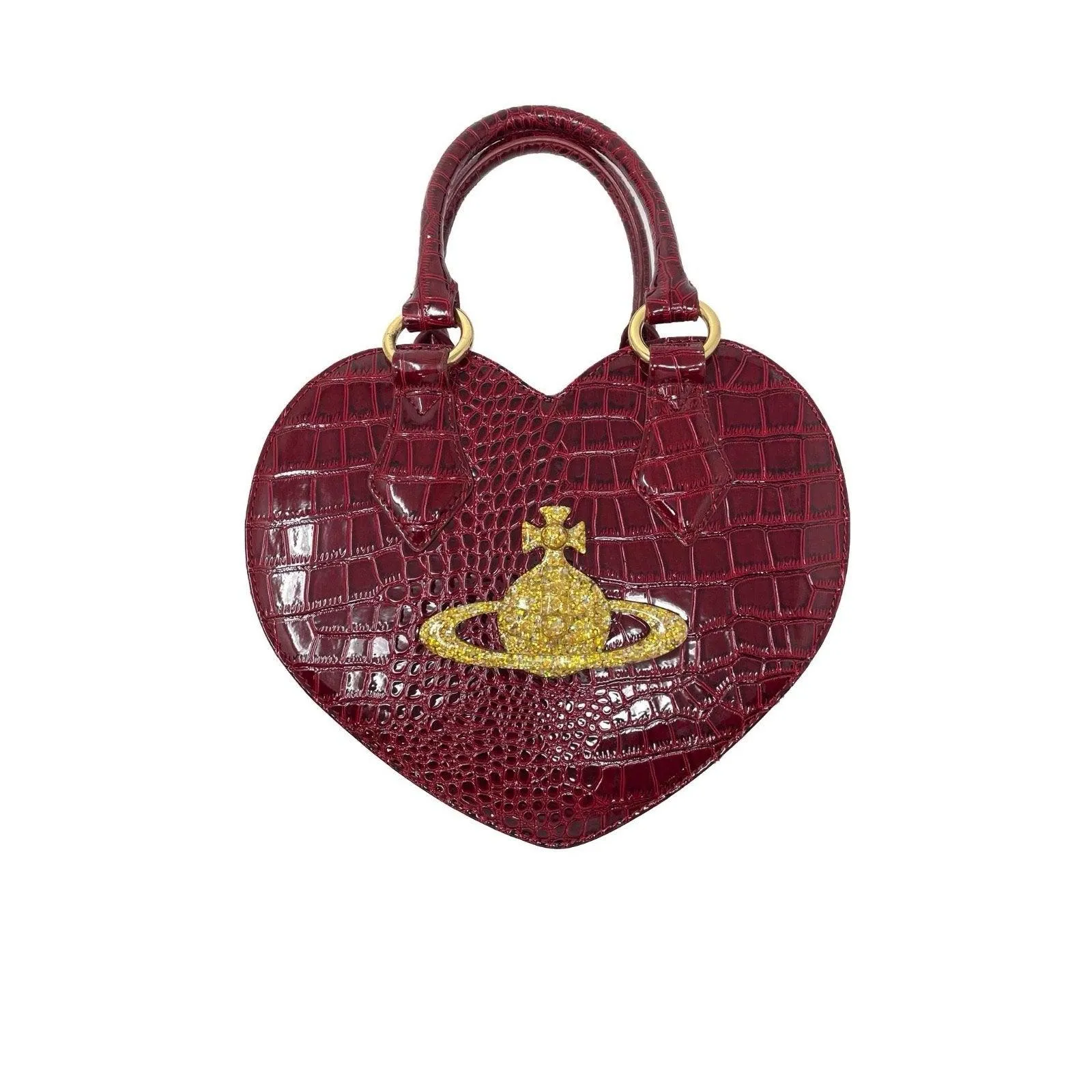 Vivienne Westwood Burgundy Heart Bag