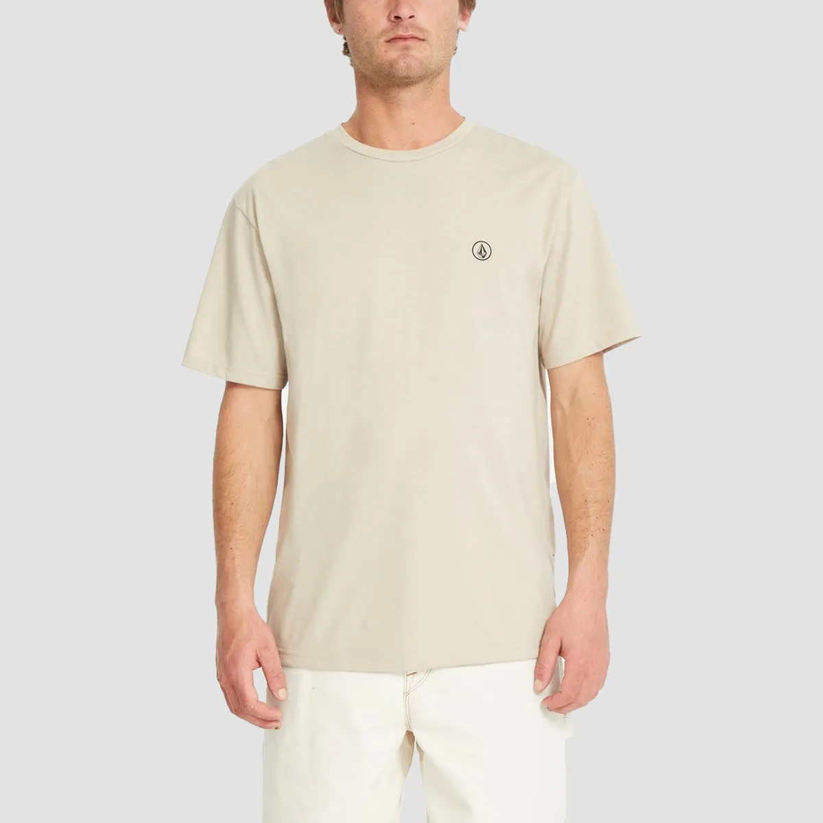 Volcom Circle Blanks HTH T-Shirt Light Khaki