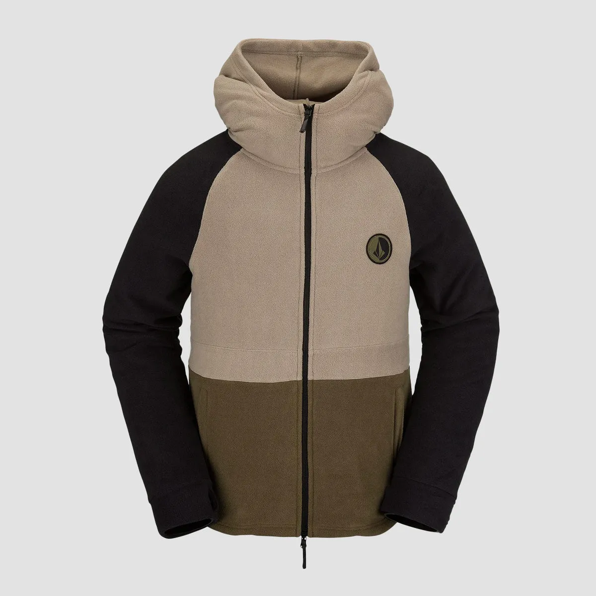 Volcom V-Science Snow Full Zip Hood Dark Khaki