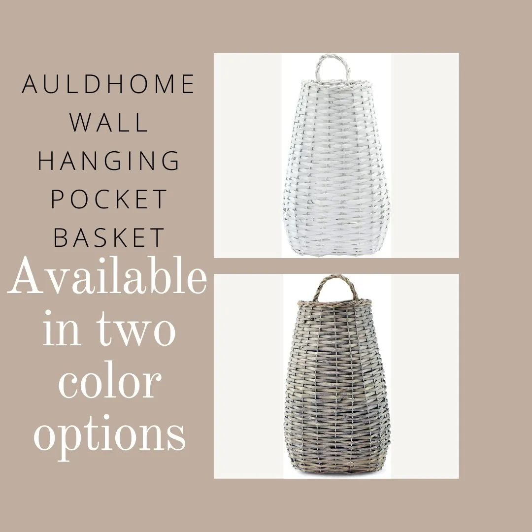 Wall Hanging Pocket Basket (Gray, Case of 4)